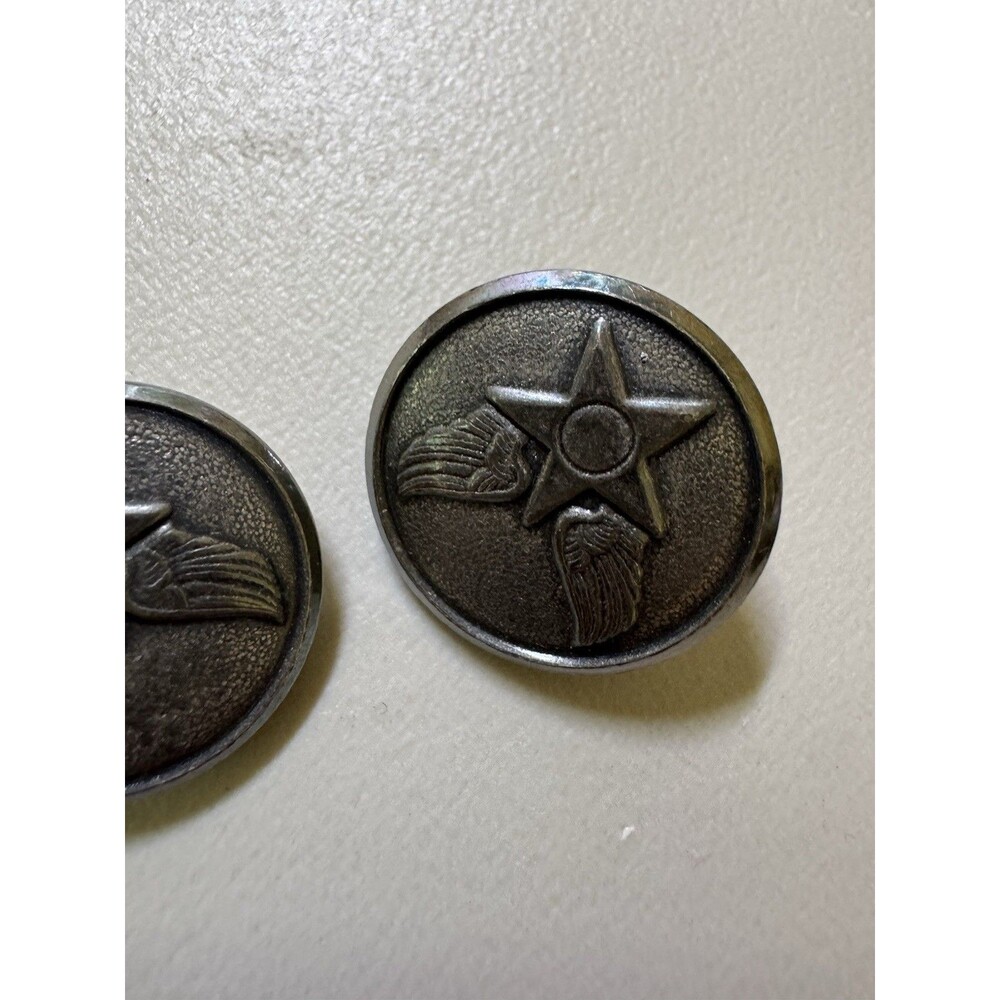 Vintage Air Force Hap Arnold buttons  (1 Pair) Approx: 5/8" Military Collectible